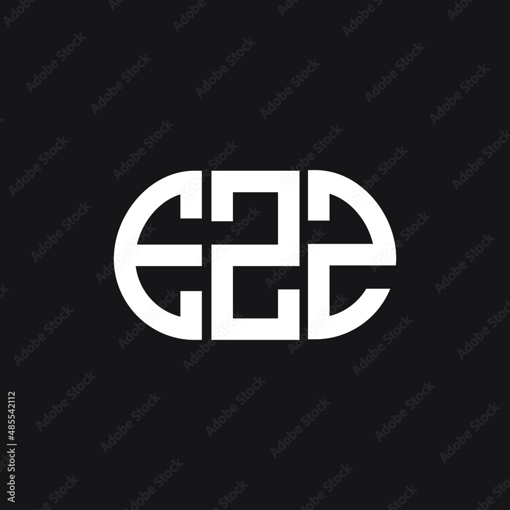 EZZ letter logo design on black background. EZZ creative initials letter logo concept. EZZ letter design. EZZ letter logo design on black background. EZZ creative initials letter logo concept. EZZ letter design.