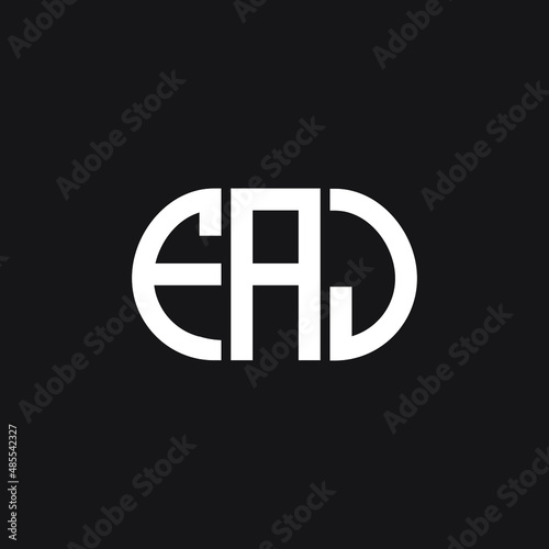 FAJ letter logo design on black background. FAJ creative initials letter logo concept. FAJ letter design.