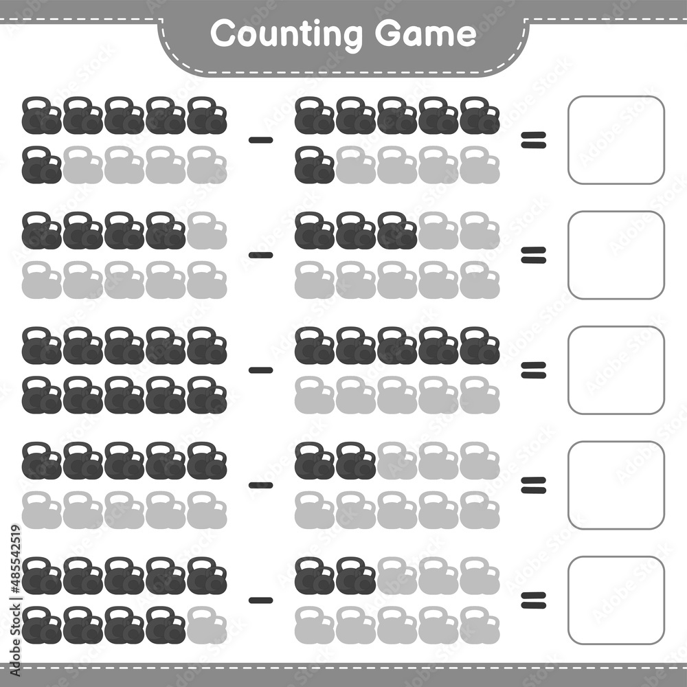 Count And Match Count The Number Of Dumbbell And Match With The Right