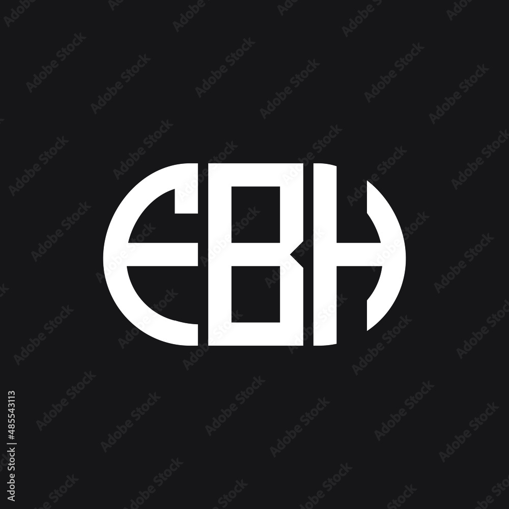 FBH letter logo design on black background. FBH creative initials letter logo concept. FBH letter design. FBH letter logo design on black background. FBH creative initials letter logo concept. FBH letter design.