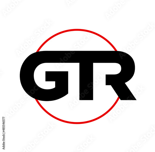 GTR company name initial letters monogram. GTR letters icon. photo