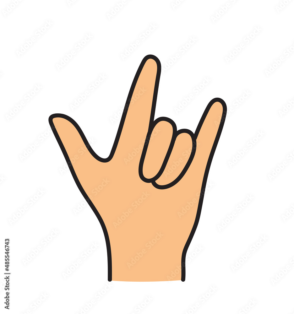 I Love You language hand sign icon I Love You language hand sign icon