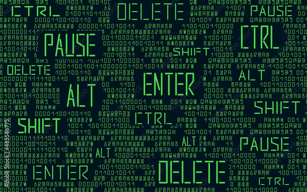 Cyberpunk. Horizontal pattern. Cyberpunk. Horizontal pattern.