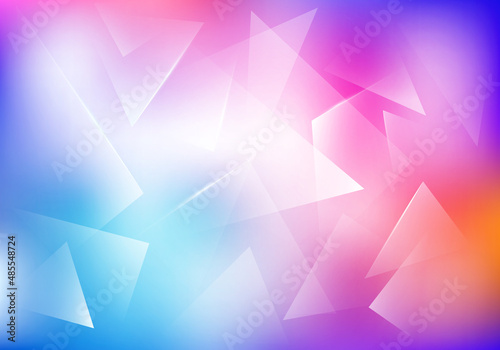 Vector Broken Glass Hologram Colorful Background. Explosion, Destruction Cracked Surface Illustration. Abstract 3d Bg for Night Party Posters, Banners or Advertisements