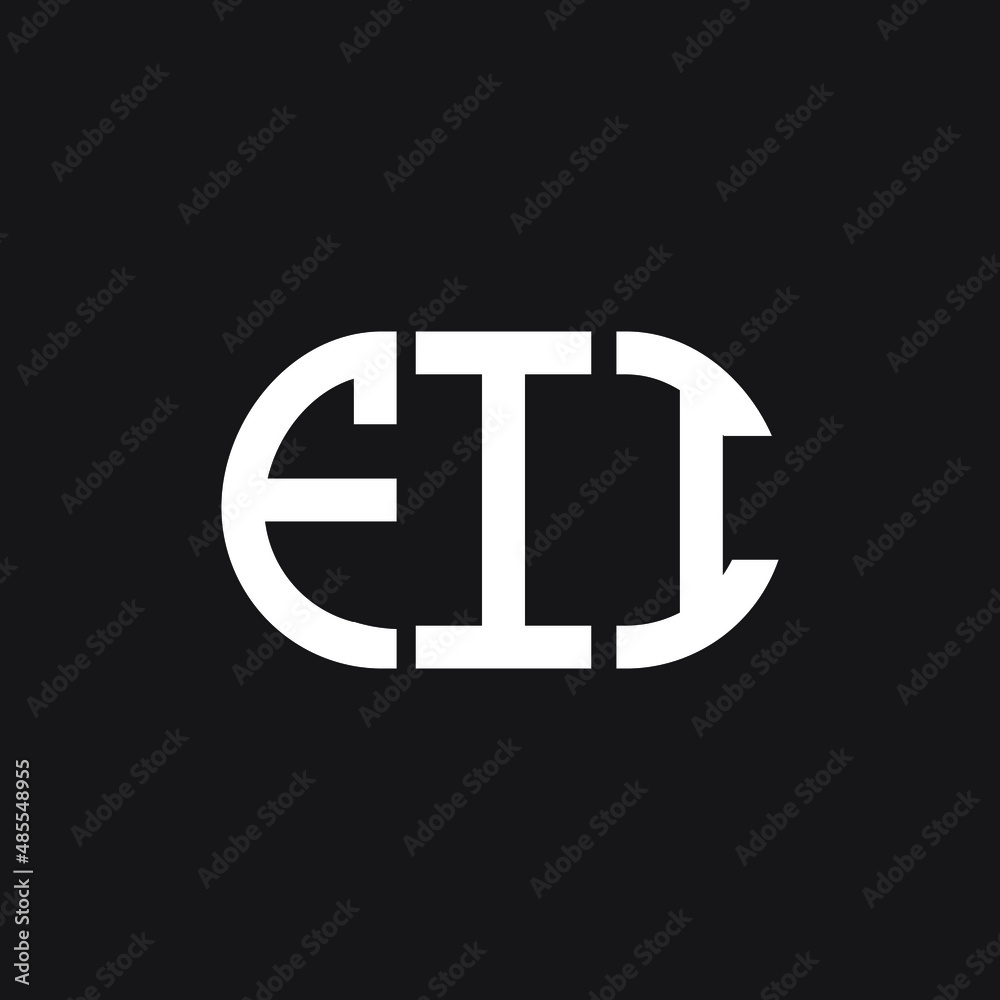 FII letter logo design on black background. FII creative initials letter logo concept. FII letter design. FII letter logo design on black background. FII creative initials letter logo concept. FII letter design.