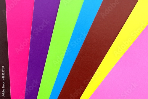 Bright multi-colored background in the form of a fan.