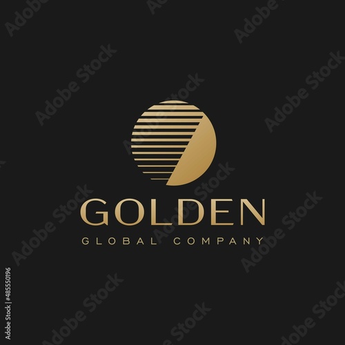 Vintage Premium Luxury Logo Design for Gold Mining Company, Travel Brand, Worldwide Identity