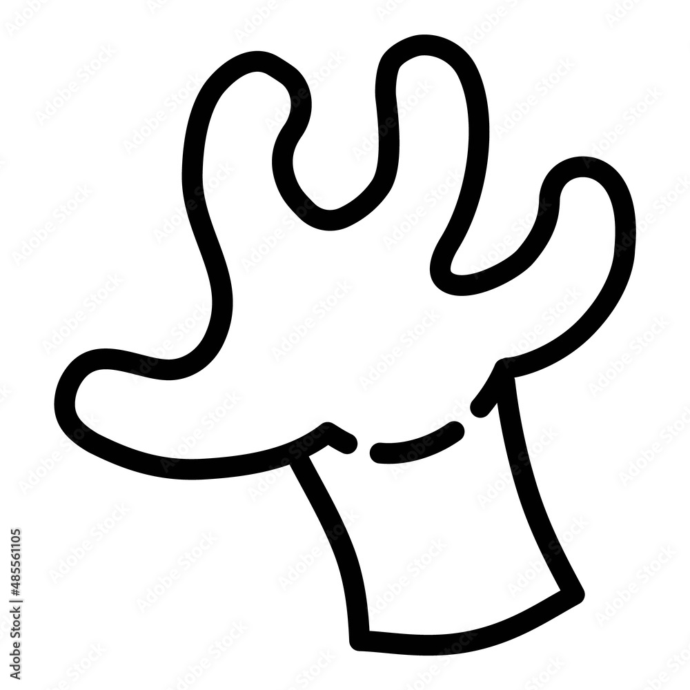Catch Hand Gestuge Cartoon Flat Icon Isolated On White Background Catch Hand Gestuge Cartoon Flat Icon Isolated On White Background