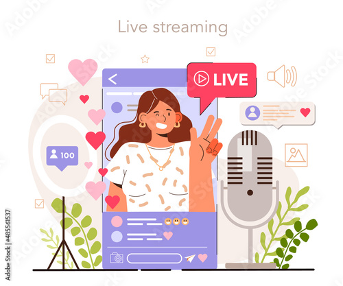 Live streaming. Content strategy development. Social media content manager