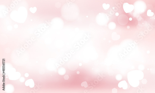 Happy Valentine's day card hearts vector background