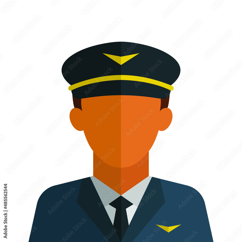 Pilot icon vector isolated on a white background can be used for your web and mobile application designs. Pilot icon vector isolated on a white background can be used for your web and mobile application designs.
