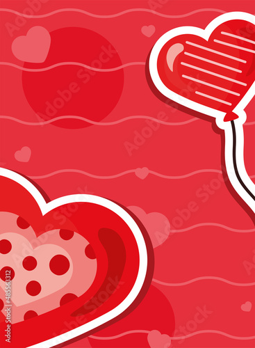 valentines hearts balloons helium