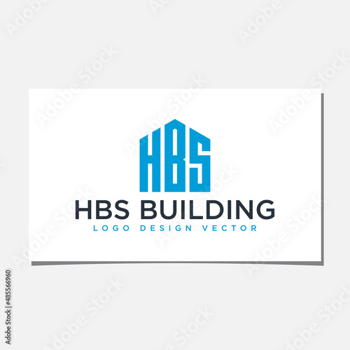 HBS BUILDING LOGO DESIGN VECTOR photo