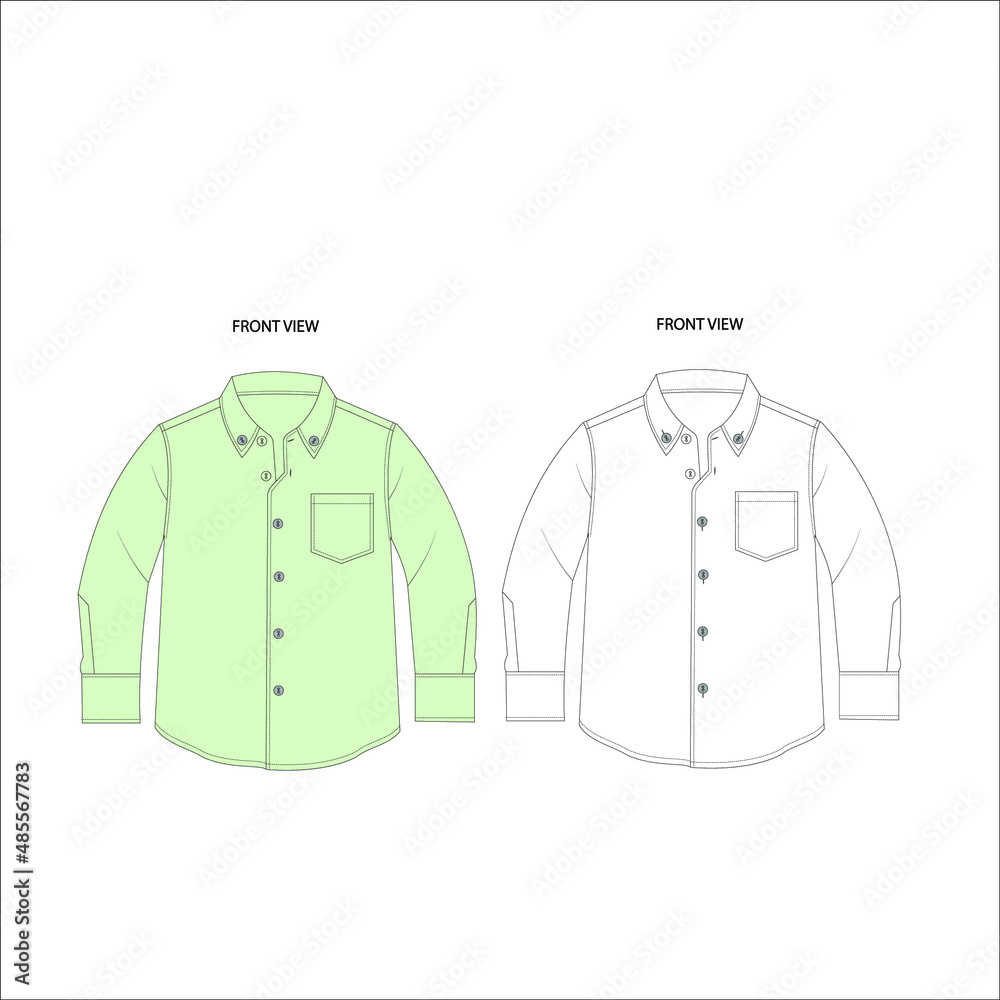 Naklejka premium shirt sketch, kids shirt, long sleeve shirt, shirt drawing, men's shirt design, shirt line, clothing shirt