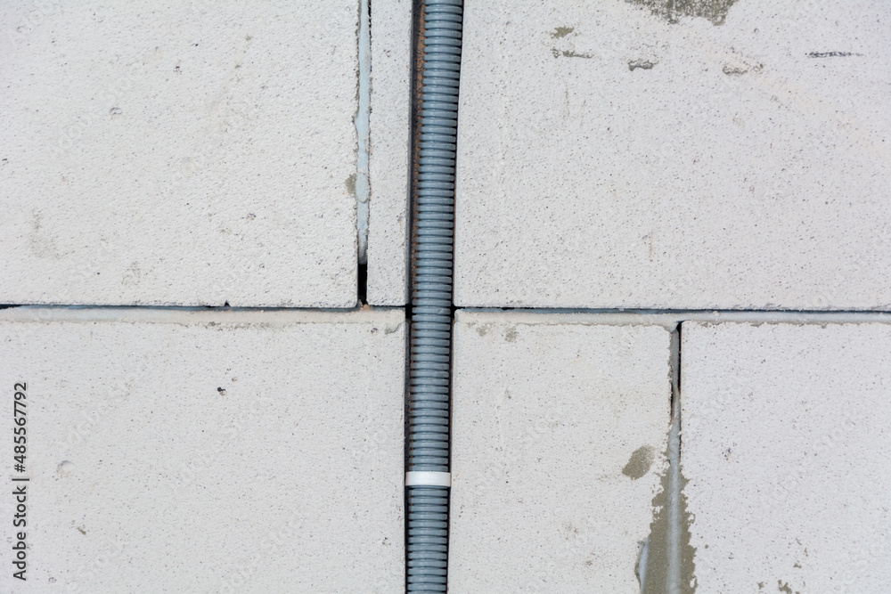 Elecrician work. Installing wall electric outlet Elecrician work. Installing wall electric outlet