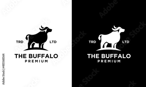 black buffalo vector logo design