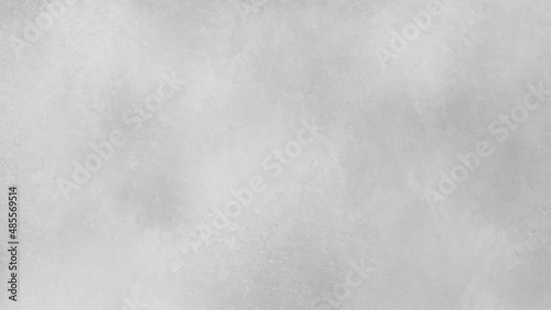 Silver with gray ink and watercolor textures on white paper background. White cement surface. Background for design.