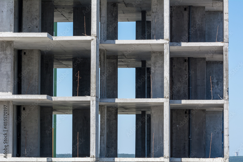 Site buildings under construction