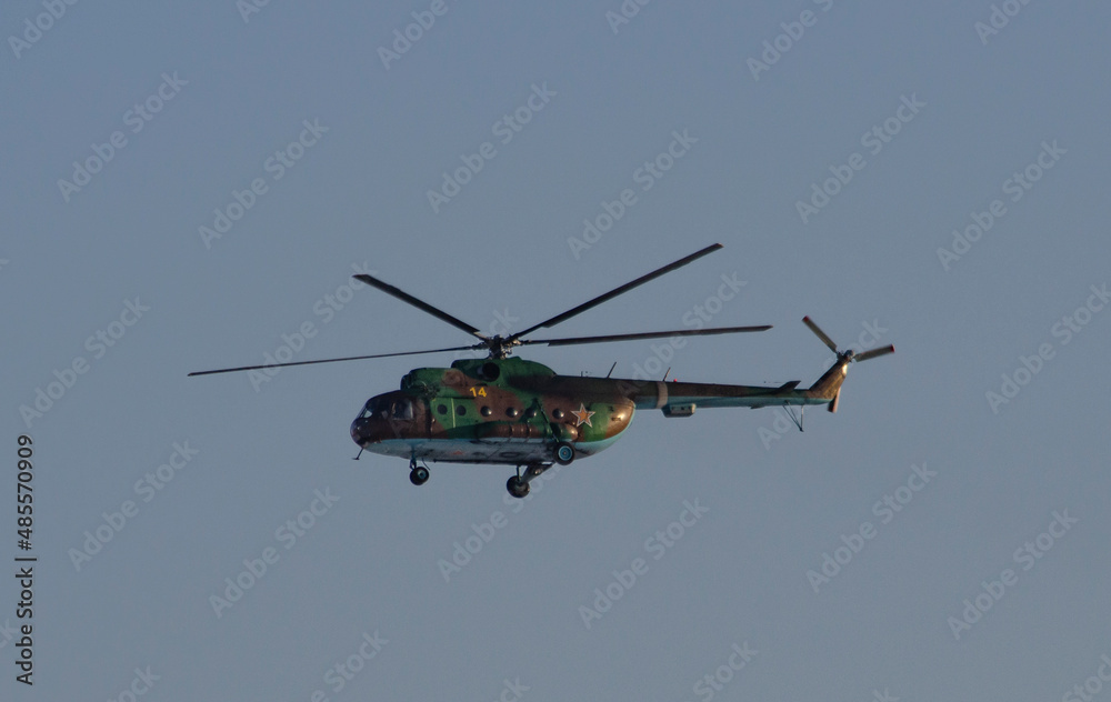 Fototapeta premium helicopter in flight