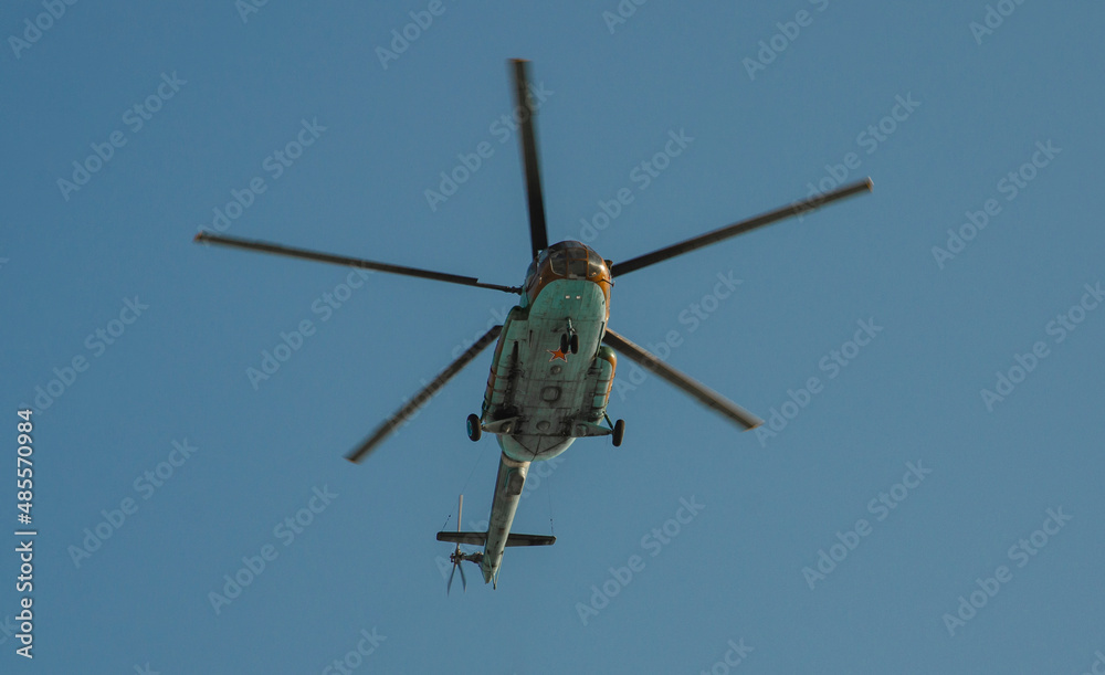 Fototapeta premium helicopter in flight