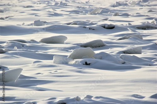 Ice on the Neva River in St. Petersburg