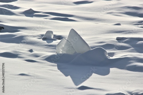 Ice on the Neva River in St. Petersburg