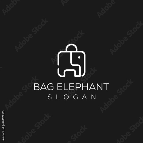 elephant bag logo for shopping