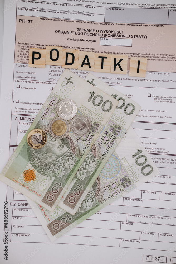 Obraz premium Podatki na tle pit 37