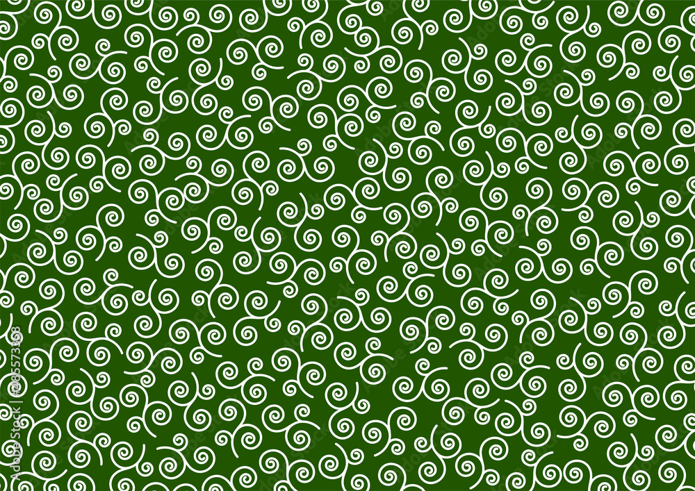 唐草模様 イラスト 緑背景 Stock Vector Adobe Stock