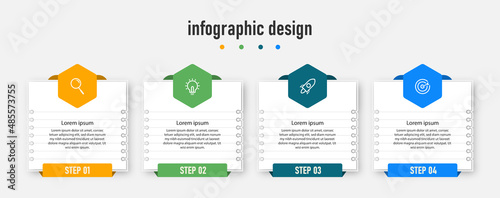Creative concept for infographic element,Can be used for info graphics, flow charts, presentations, web sites, banners, label template with icons. 4 options or steps.