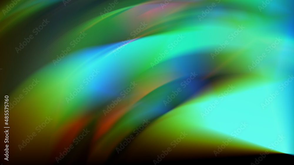 Dispersion of the Green Backgrounds. Glass object with dispersion and ...