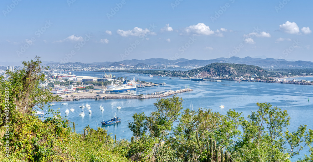 Mazatlan, panoramic view from the lighthouse, HDR Image