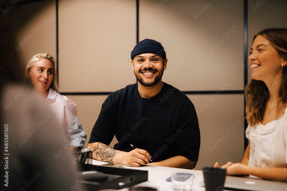 Man at business meeting Man at business meeting