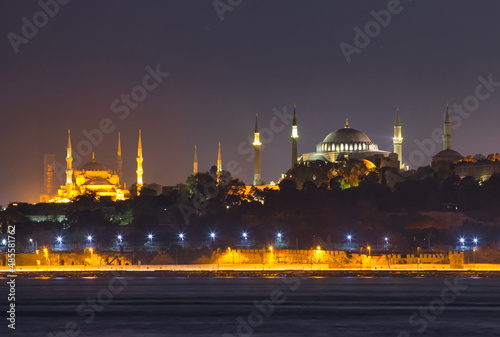 Night view of Istanbul City.