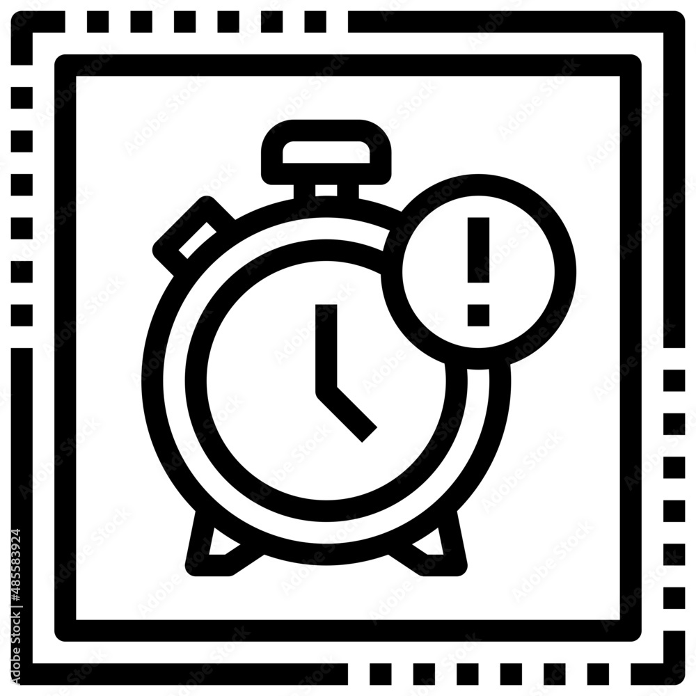 ALARM line icon,linear,outline,graphic,illustration ALARM line icon,linear,outline,graphic,illustration