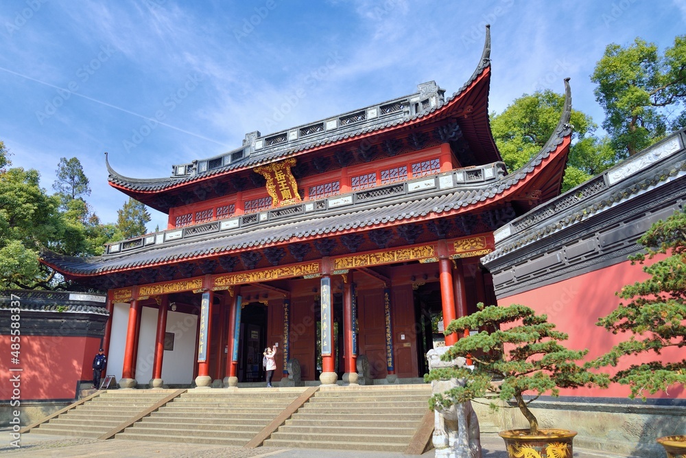 Yuewang temple in Hangzhou, Zhejiang Province, China