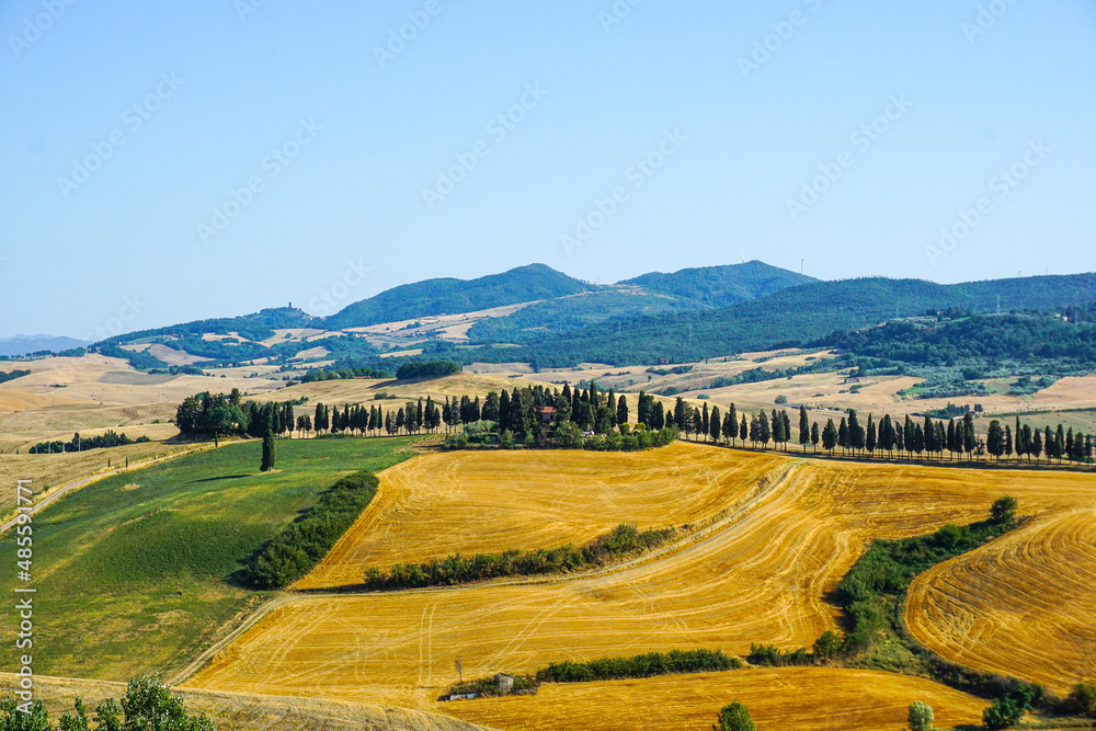 landscape with mountains, Italy Lajatico