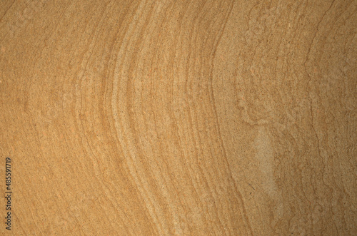 Relief polished sandstone with abstract ovals close