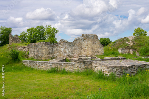 View of the ruins of The Lihula Castle, Lihula, Parnu County, Estonia photo