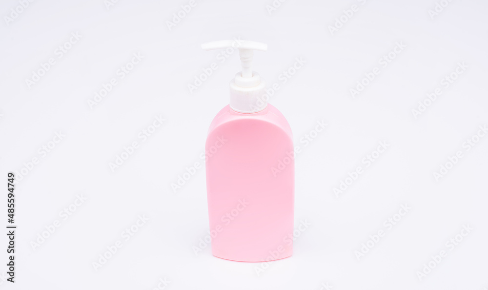 presenting cosmetic product. unbranded shampoo advertisement presenting cosmetic product. unbranded shampoo advertisement