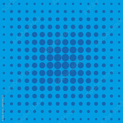 The blue circles decrease from the center to the edge of the background. Background for any use.