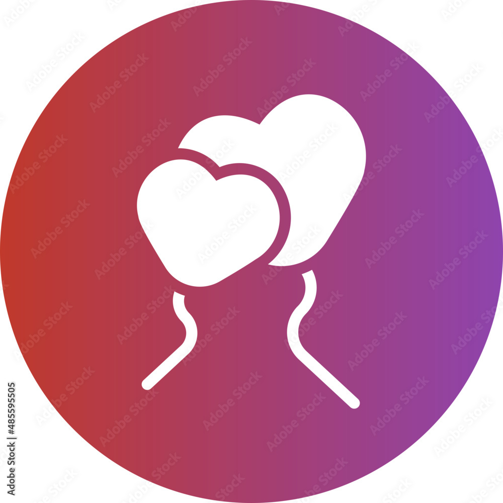balloon gradient icon balloon gradient icon