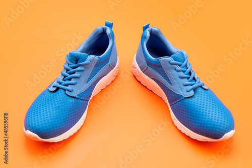 shopping concept. footwear for training. athletic footgear for running.