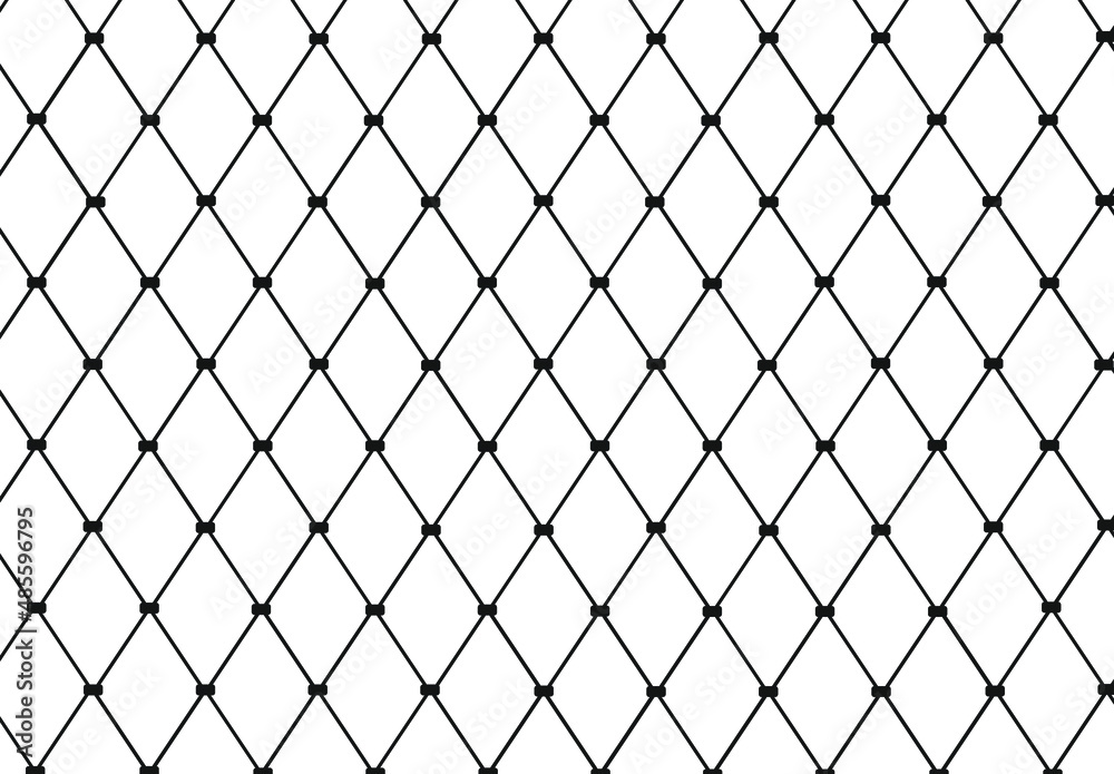 Chain link vector pattern. Steel fence pattern. Wire-mesh fence pattern. Chain link vector pattern. Steel fence pattern. Wire-mesh fence pattern.