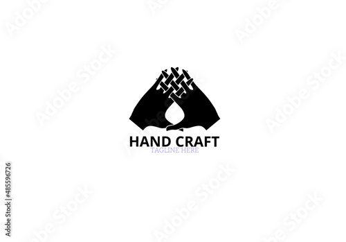 abstract logo handicraft design