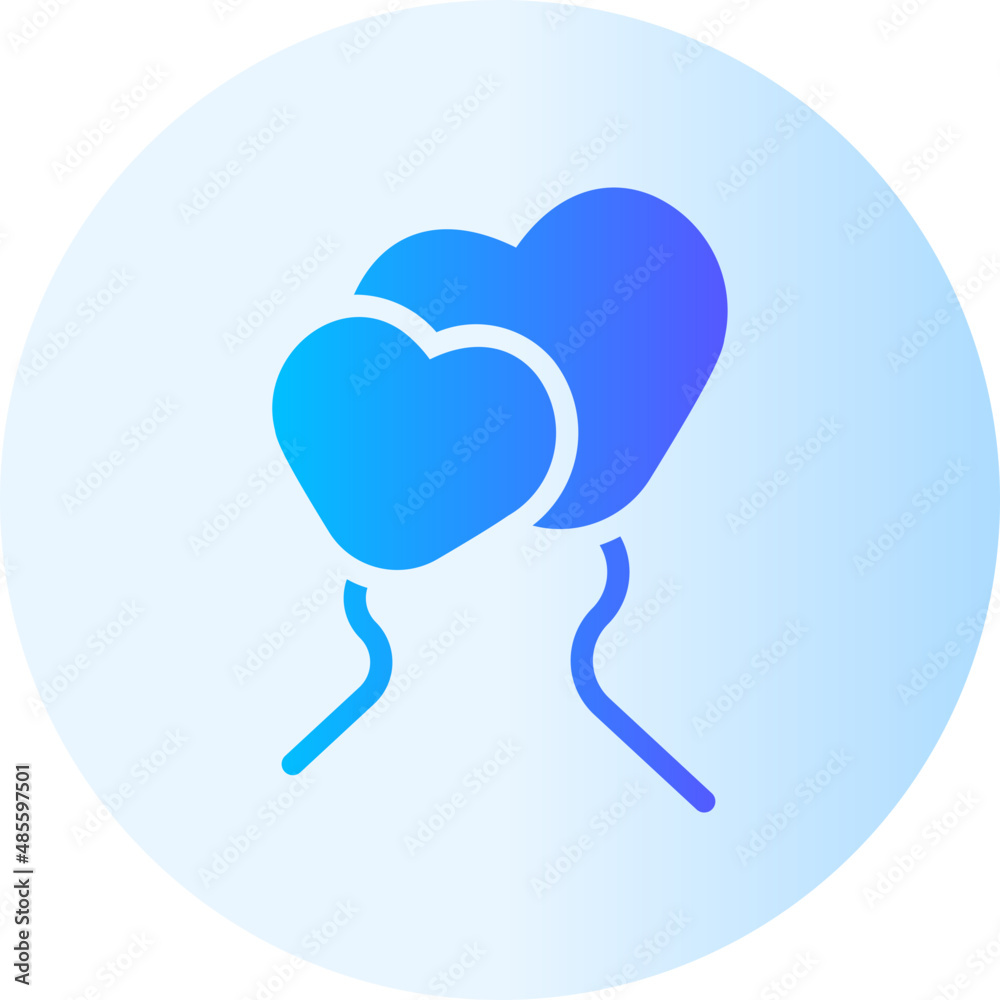 balloon gradient icon balloon gradient icon