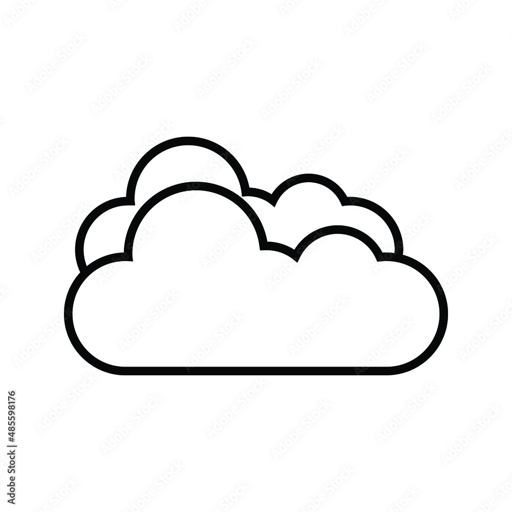 Cloud icon, vector illustration. Flat design style
on white background
Cloud icon, vector illustration. Flat design style
on white background