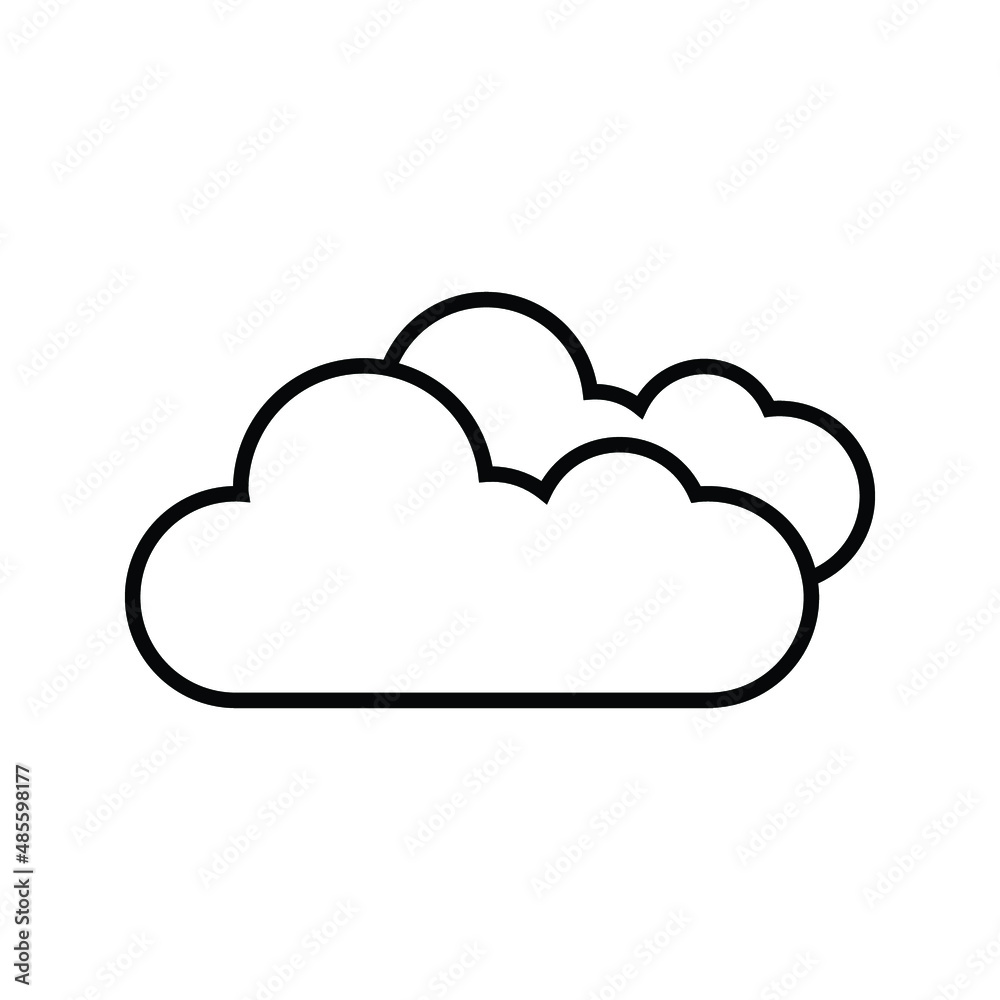 Cloud icon, vector illustration. Flat design style
on white background
Cloud icon, vector illustration. Flat design style
on white background