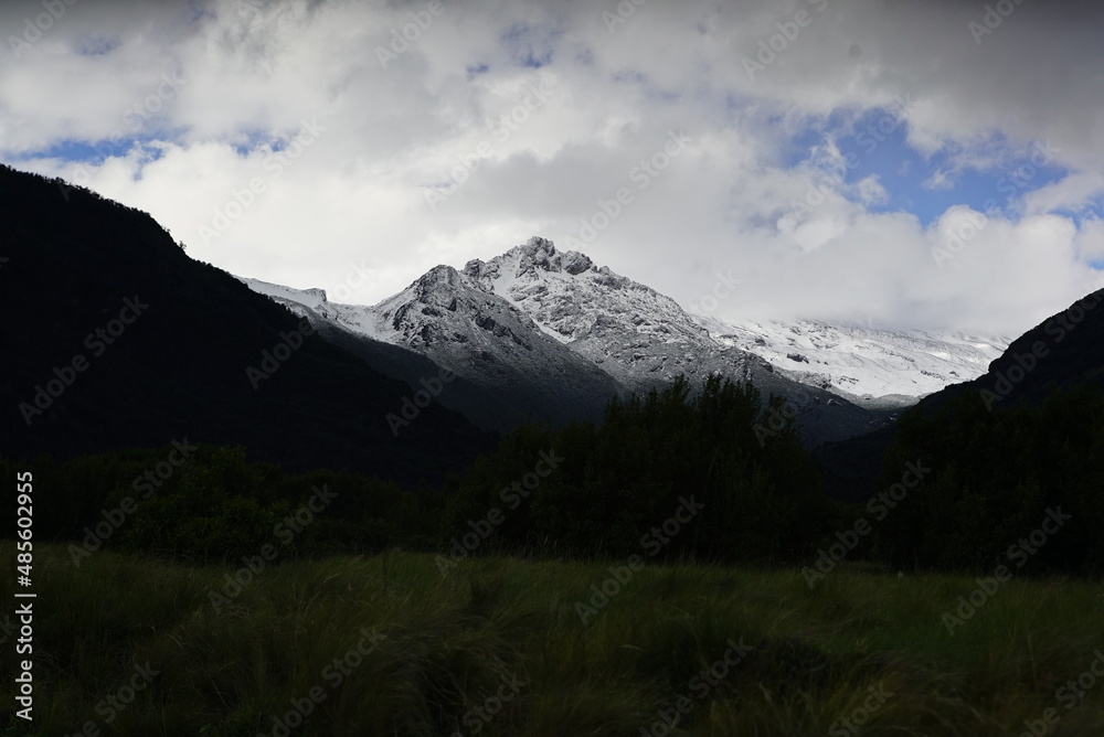 mountains and clouds, Lanin