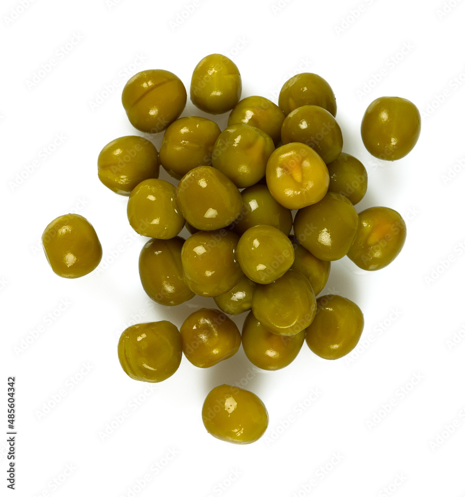 canned peas isolated on white backrgound canned peas isolated on white backrgound